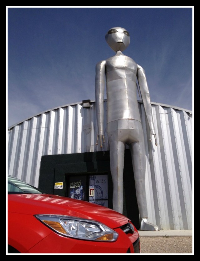 We probably should have worried that the Alien Research Center was abandoned on a day when it was likely to get the most business, and there was a lone RV out back with no signs of recent activity.